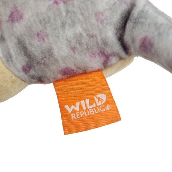 Wild Republic Triceratops Dinosaur Stuffed Animal Plush Soft Toy 7" Gray Tan - Picture 6 of 6